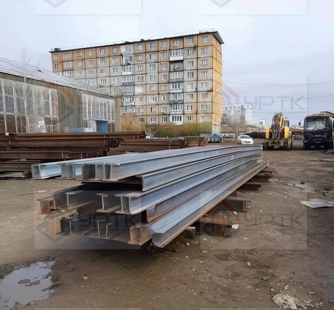 Двутавр нормальный г/к 09Г2С 100ДБ1 970х300х16х21,1 мм