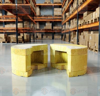 Фланец теплоизоляционный минераловатный 800×90 мм