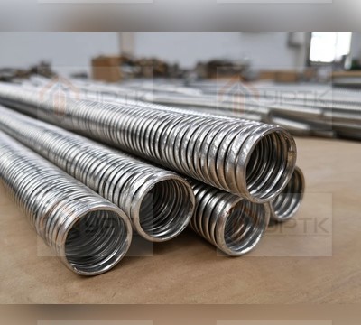 Труба гофрированная нержавеющая 03Х18Н11, ⌀12,8×0,3 мм