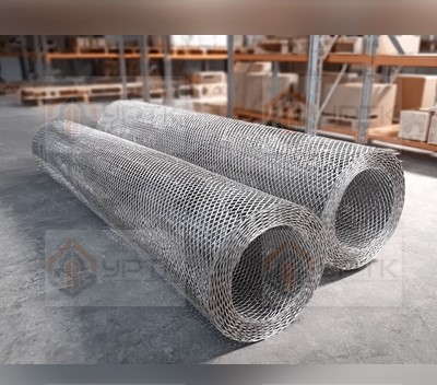 Сетка титановая просечно-вытяжная ВТ1-0, 10×10×0,4мм