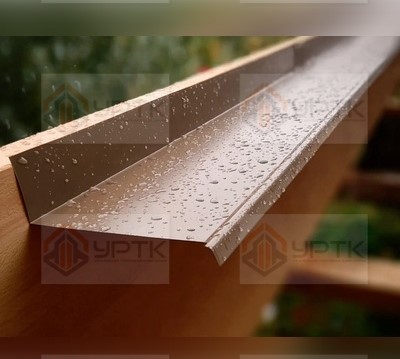 Карнизная планка оцинкованная, 0,4×100×100мм