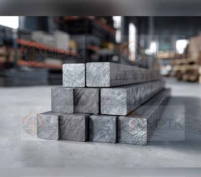 Квадрат титановый шлифованный г/к ВТ3-1, 4мм