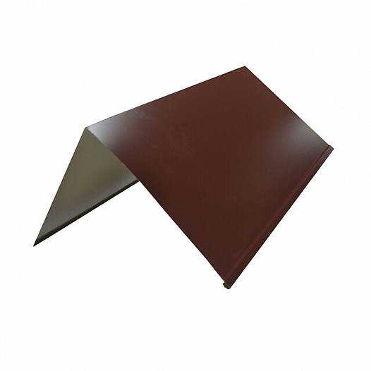 Планка конька плоская двухскатная 0,45х115х115 мм RAL 7004 (Сигнальный серый)