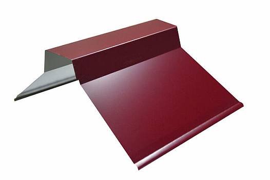 Планка конька фигурная односкатная оцинкованная 0,5х250х250 мм RAL 7004 (Сигнальный серый)