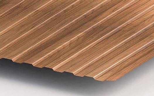 Профнастил универсальный плоский НС44 2х1000х1400 мм ГОСТ 24045-2016 односторонний для крыши под дерево Профнастил универсальный плоский НС44 2х1000х1400 мм ГОСТ 24045-2016 односторонний для крыши под дерево