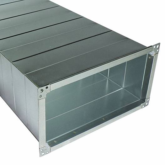 Воздуховод нержавеющий прямоугольный класс П AISI 430 90х90х0,5 мм СНиП 41-01-2003